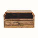 Orel Wall Mounted Bedside Table, Small - Natural Bedside Tables - Bokel Home