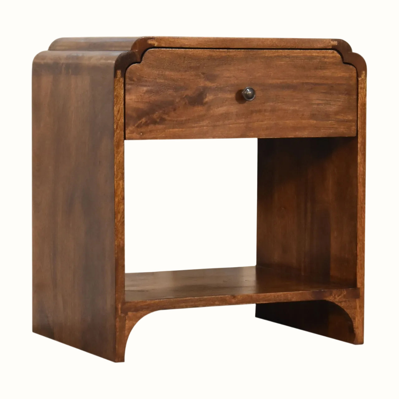 Orel Bedside Table, Medium - Chestnut