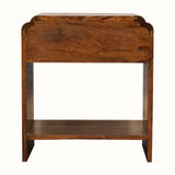 Orel Bedside Table, Medium - Chestnut