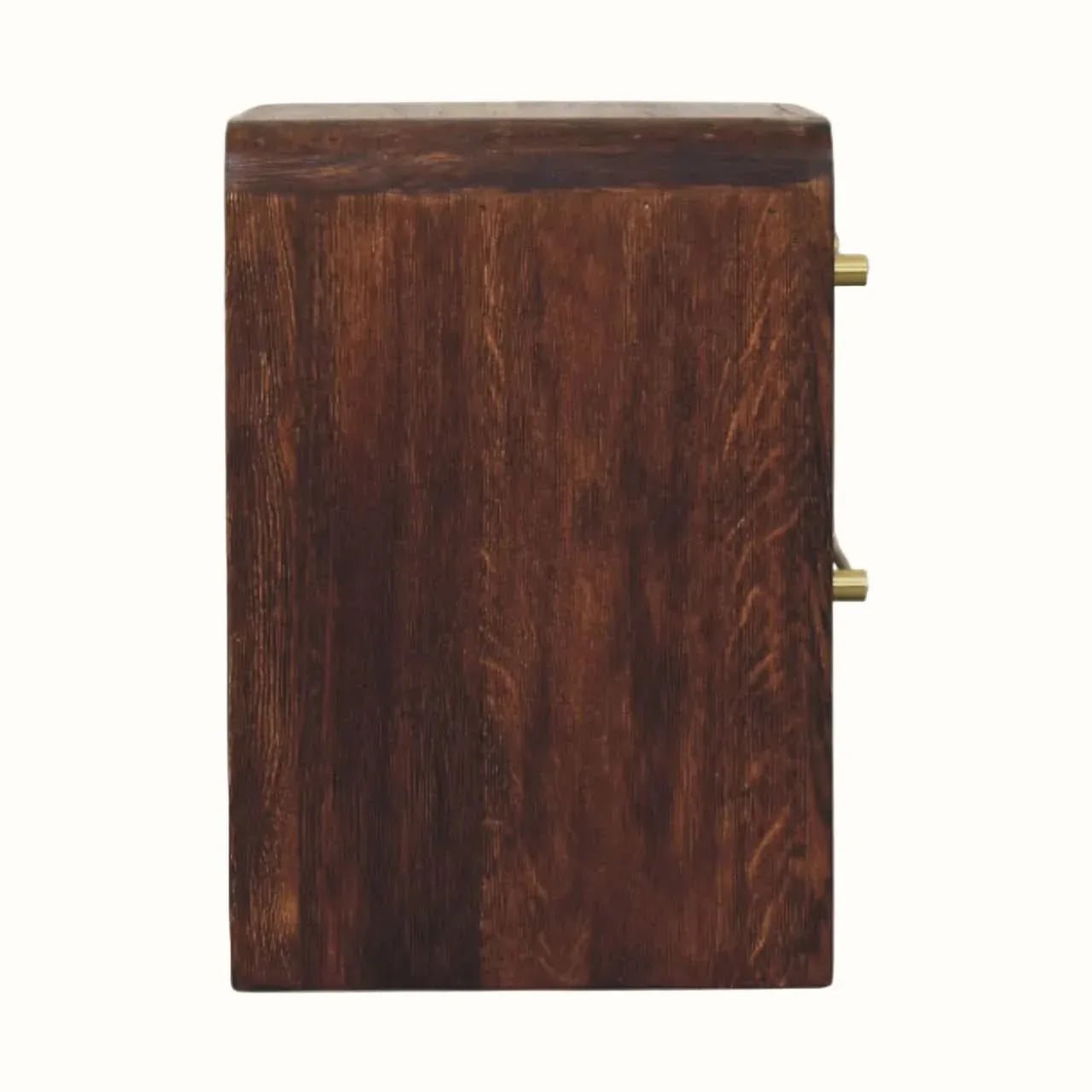 Osa 2 Drawer Bedside Table - Smoked Oak Bedside Tables - Bokel Home