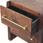 Osa 2 Drawer Bedside Table - Smoked Oak Bedside Tables - Bokel Home