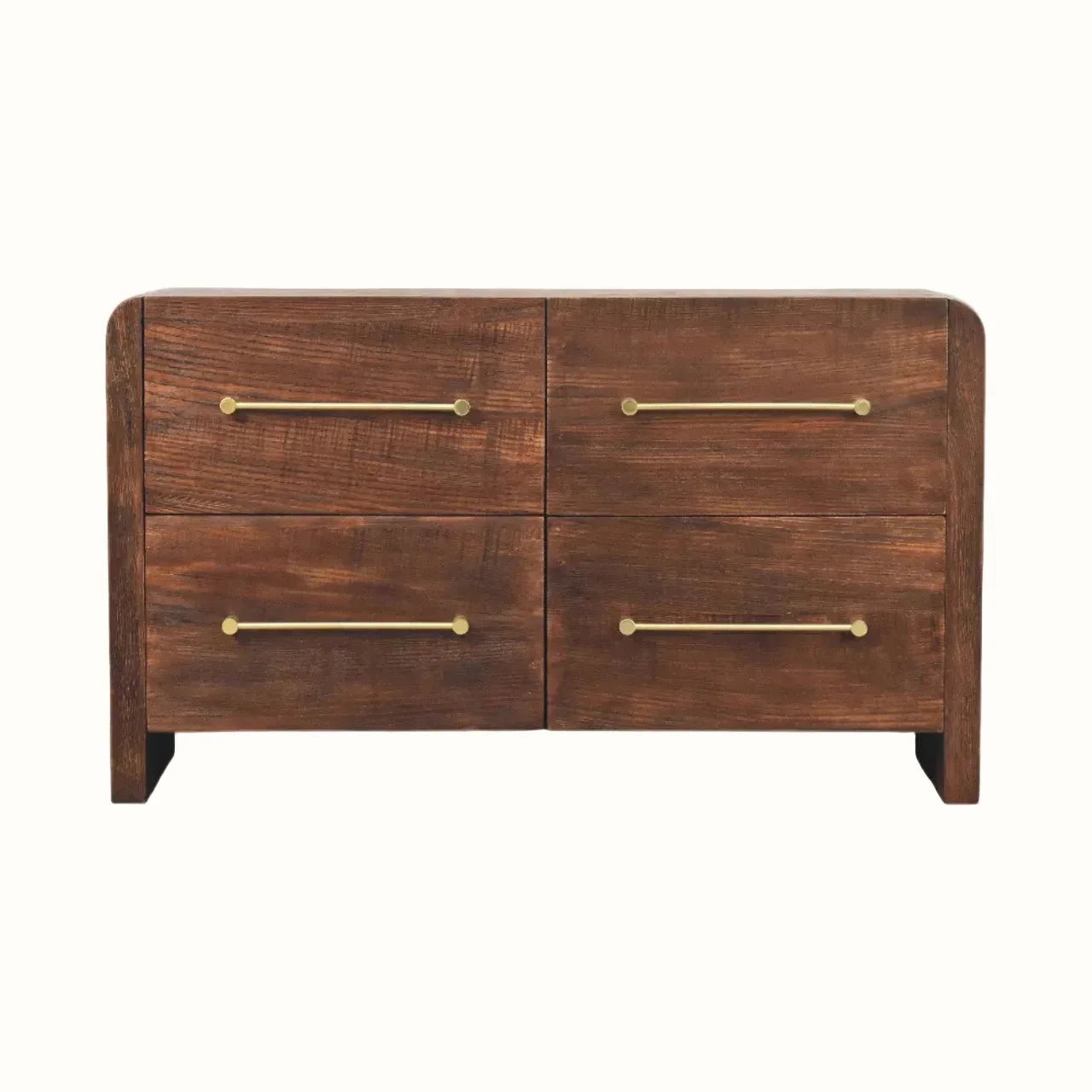 Osa 4 Drawer Chest - Smoked Oak Chest of Drawers - Bokel Home