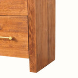 Osa 4 Drawer Chest - Tiger Oak Chest of Drawers - Bokel Home