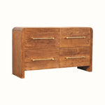 Osa 4 Drawer Chest - Tiger Oak Chest of Drawers - Bokel Home