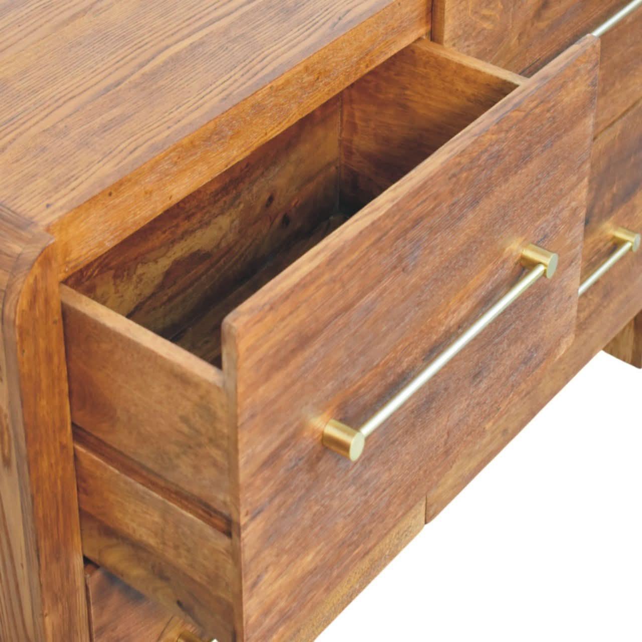 Osa 4 Drawer Chest - Tiger Oak Chest of Drawers - Bokel Home