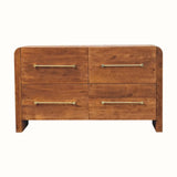 Osa 4 Drawer Chest - Tiger Oak Chest of Drawers - Bokel Home