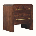 Osa Bedside Table, Medium - Smoked Oak Bedside Tables - Bokel Home