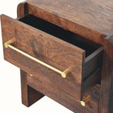 Osa Bedside Table, Medium - Smoked Oak Bedside Tables - Bokel Home