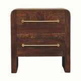 Osa Bedside Table, Medium - Smoked Oak Bedside Tables - Bokel Home