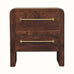 Osa Bedside Table, Medium - Smoked Oak Bedside Tables - Bokel Home