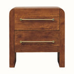 Osa Bedside Table, Medium - Tiger Oak Bedside Tables - Bokel Home