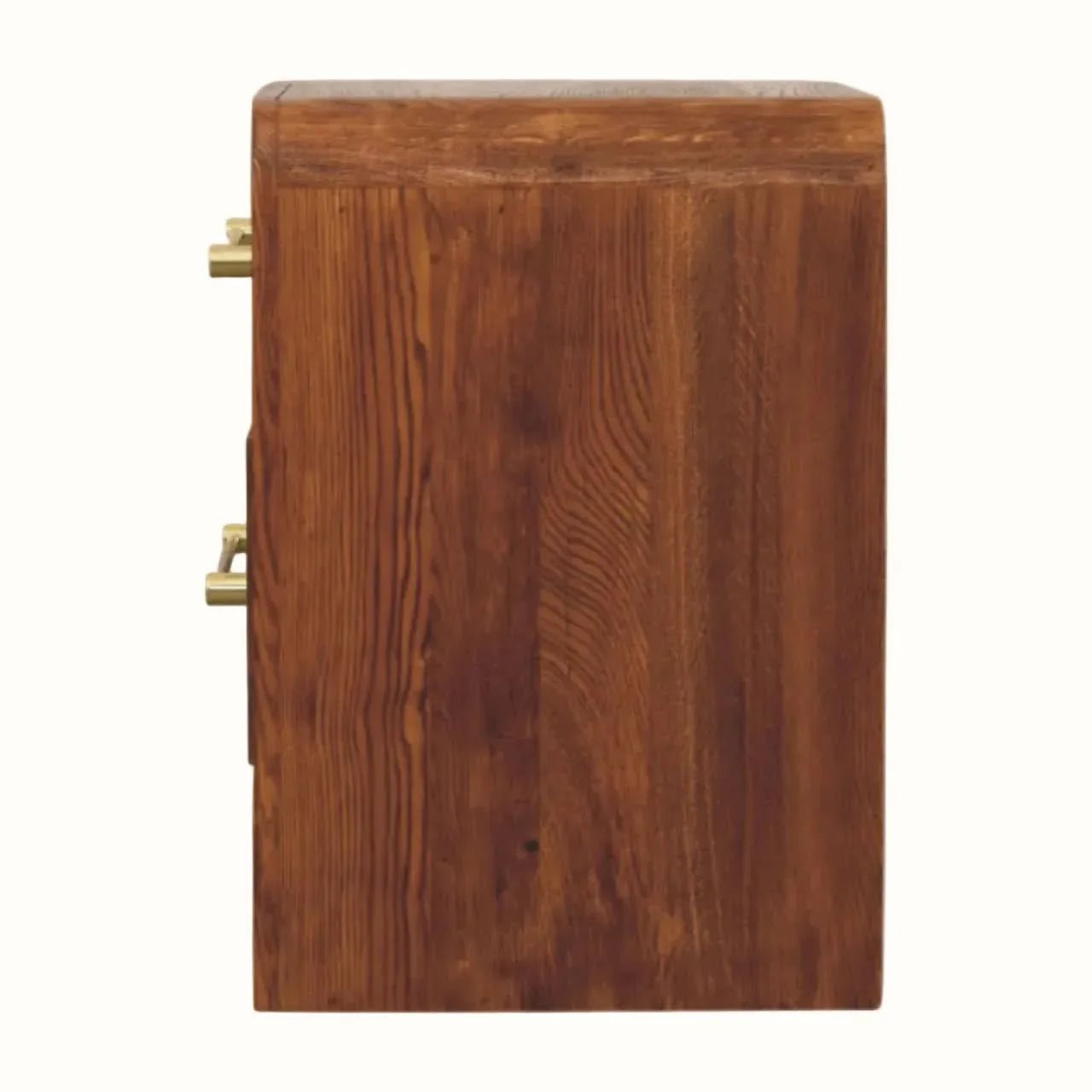 Osa Bedside Table, Medium - Tiger Oak Bedside Tables - Bokel Home