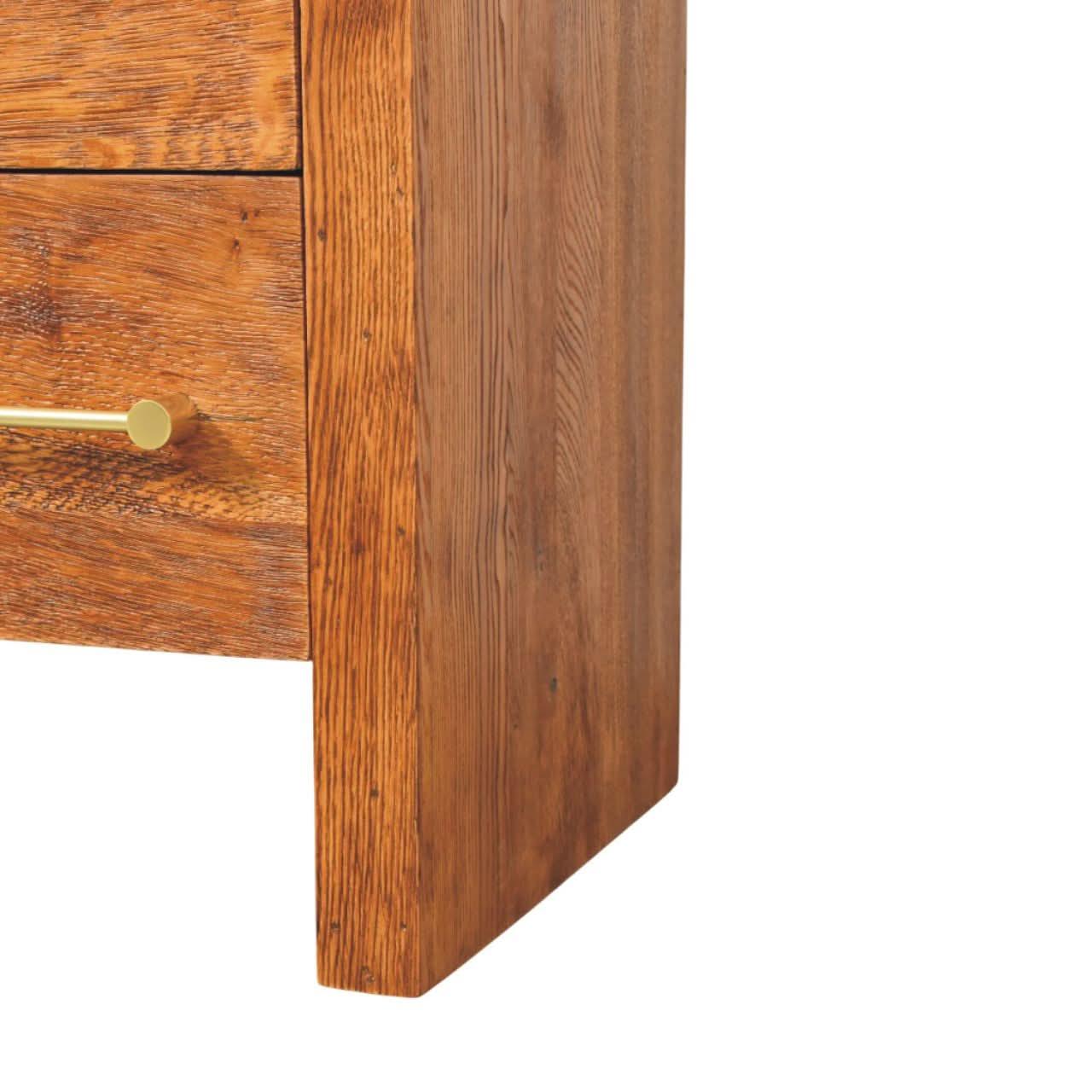 Osa Bedside Table, Medium - Tiger Oak Bedside Tables - Bokel Home