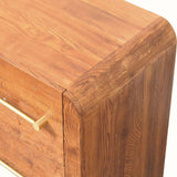 Osa Two Drawer Bedside Table - Tiger Oak Bedside Tables - Bokel Home