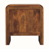 Osa Two Drawer Bedside Table - Tiger Oak Bedside Tables - Bokel Home