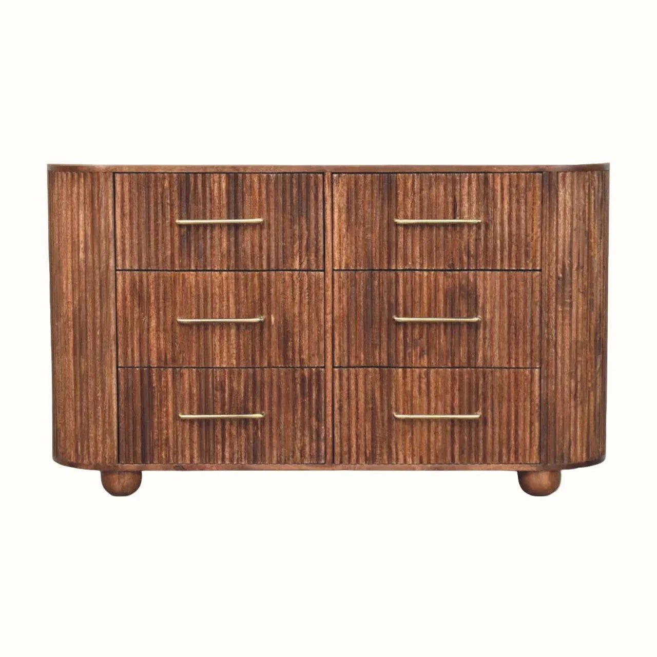 Paxton 6 Drawer Chest of Drawers - Roasted Almond Chest of Drawers - Bokel Home