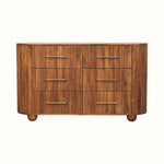 Paxton Chest of Six Drawers, Large - Amber Oak Chest of Drawers - Bokel Home