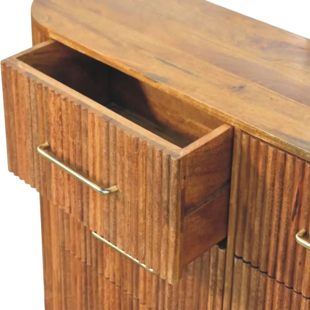Paxton Chest of Six Drawers, Large - Amber Oak Chest of Drawers - Bokel Home