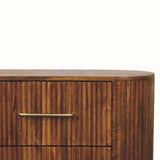Paxton Chest of Six Drawers, Large - Amber Oak Chest of Drawers - Bokel Home