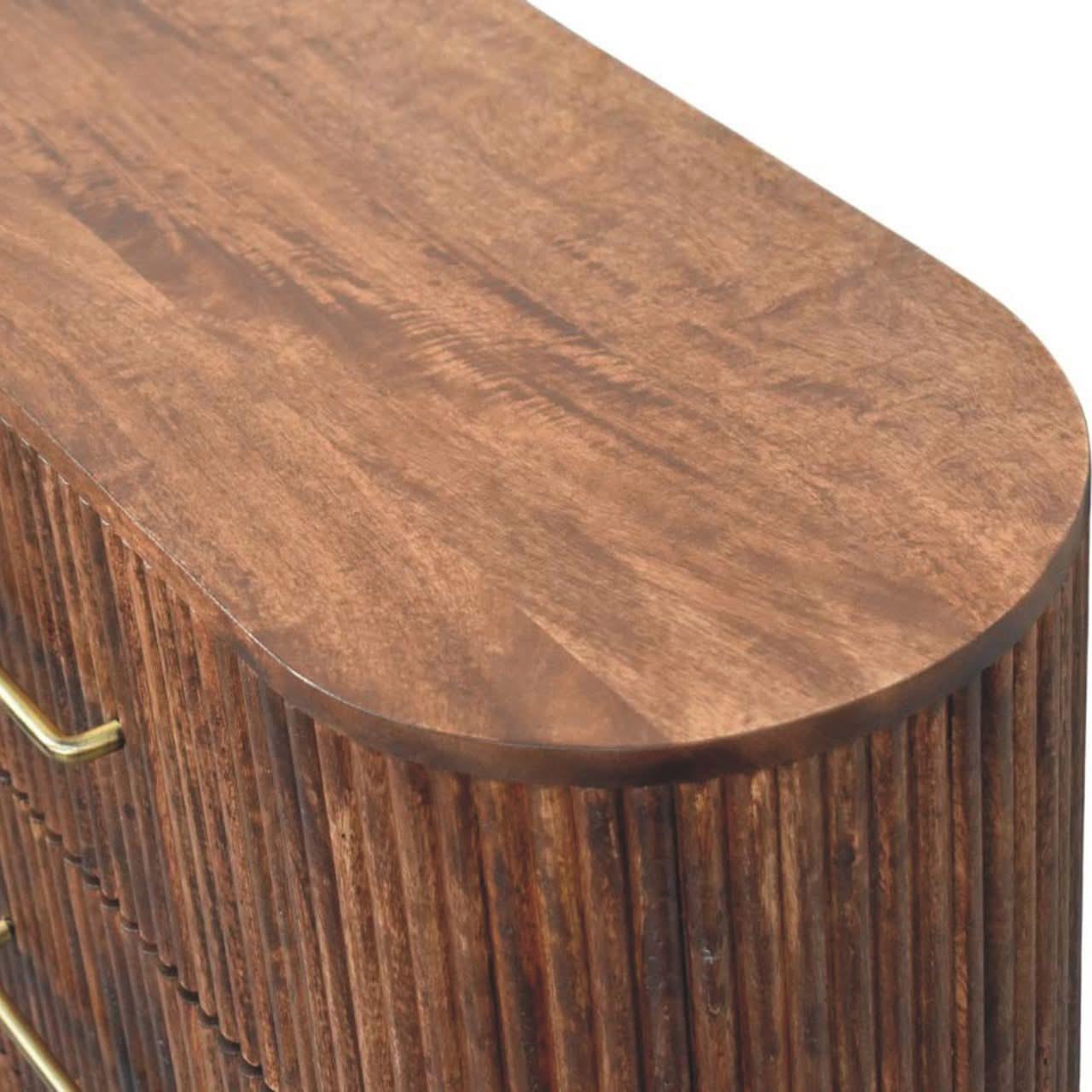 Paxton Chest of Six Drawers, Large - Roasted Almond Chest of Drawers - Bokel Home