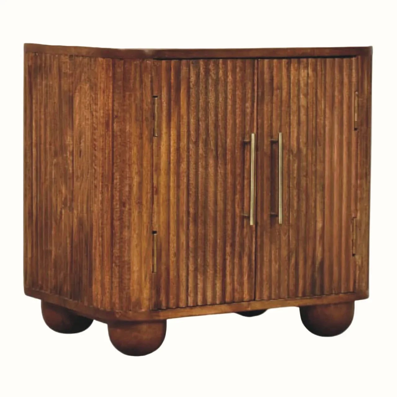 Paxton Fluted Sideboard - Amber Oak Sideboard - Bokel Home