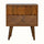 Prism 2 Drawer Bedside Table, Medium - Chestnut Bedside Tables - Bokel Home