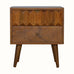 Prism 2 Drawer Bedside Table, Medium - Chestnut Bedside Tables - Bokel Home