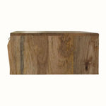 Prism Wall Mounted Bedside Table with 1 Drawer, Small- Natural Bedside Tables - Bokel Home