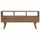 Fogel Open Triple Shelf TV Stand - Natural