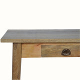 Ellis 2 Drawer Desk, Medium -  Natural