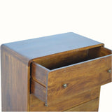 Hamade Chest of 3 Drawers, Medium - Chestnut