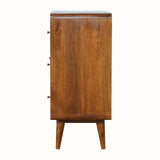 Hamade Chest of 3 Drawers, Medium - Chestnut