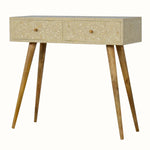 Marlo Floral Bone Inlay Console Table