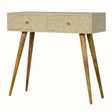 Marlo Floral Bone Inlay Console Table