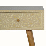 Marlo Floral Bone Inlay Console Table