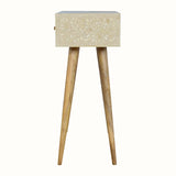 Marlo Floral Bone Inlay Console Table