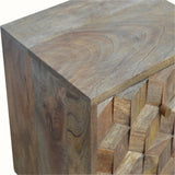 Felix 2 Drawer Bedside Table, Medium - Natural
