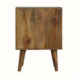 Felix 2 Drawer Bedside Table, Medium - Natural