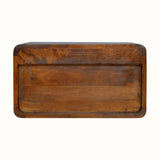 Hamade Wall-Mounted Bedside Table, Medium - Chestnut