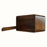 Hamade Wall-Mounted Bedside Table, Medium - Chestnut