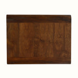 Hamade Open Wall-Mounted Bedside Table, Medium - Chestnut