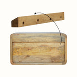 Hamade Wall-Mounted Bedside Table, Medium - Natural