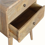 Hamade Bedside Table, Medium - Natural