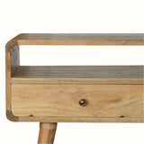 Hamade Open Console Table, Medium - Natural