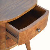 Molina Bedside Table, Medium - Chestnut