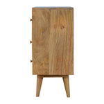Rian Herringbone Chest of 3 Drawers, Medium - Natural Chest of Drawers - Bokel Home