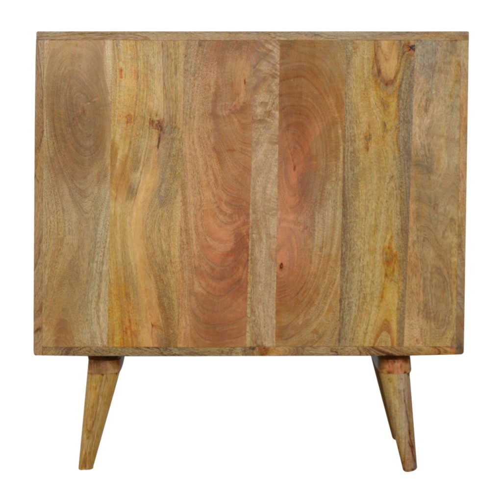 Rian Herringbone Chest of 3 Drawers, Medium - Natural Chest of Drawers - Bokel Home