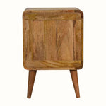 Seeley Cane Bedside Cabinet, Medium - Natural Bedside Tables - Bokel Home