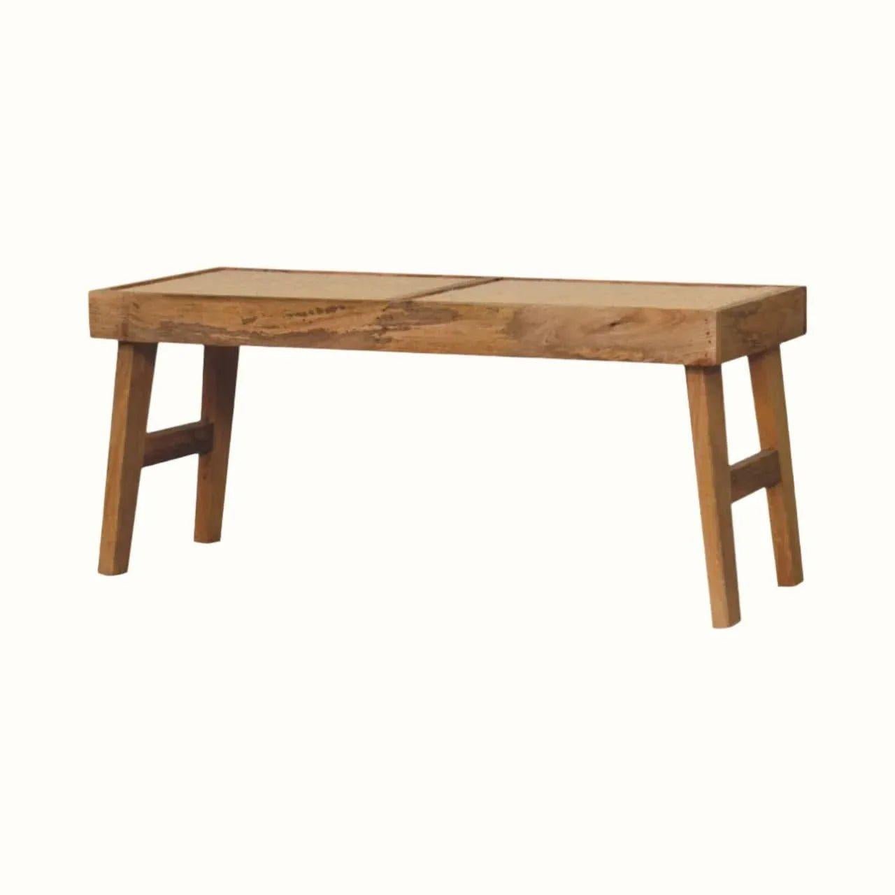 Seeley Cane Bench - Natural Bench - Bokel Home