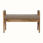 Seeley Cane Bench - Natural Linen/Natural Bench - Bokel Home